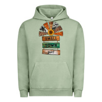 Pigment Oil Green small town girl western windmill wooden boards Urban Hoodie - Jasminsmagicworld