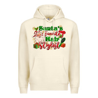 Sandshell santas favorite hair stylist Premium Hoodie - MaliasSmallBusiness