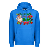True Royal santas favorite hair stylist Premium Hoodie - MaliasSmallBusiness