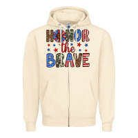 Sandshell honor the brave Zipper Hoodie - Artiststas