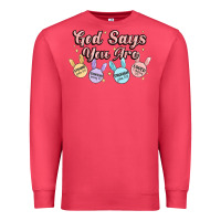 Cardinal god says you are easter Premium Sweatshirt - MaliasSmallBusiness