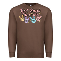 Chestnut god says you are easter Premium Sweatshirt - MaliasSmallBusiness