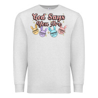 Oatmeal Heather god says you are easter Premium Sweatshirt - MaliasSmallBusiness