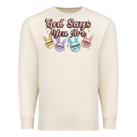 Sandshell god says you are easter Premium Sweatshirt - MaliasSmallBusiness