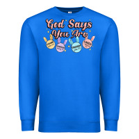 True Royal god says you are easter Premium Sweatshirt - MaliasSmallBusiness