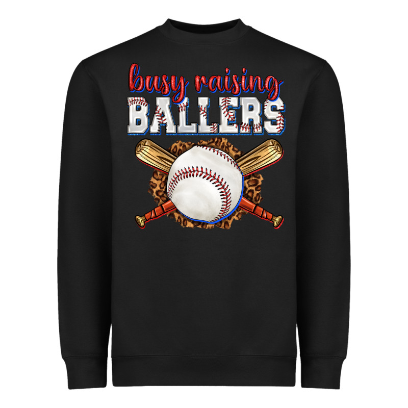 Busy Raising Ballers Baseball Heavyweight Sweatshirt by texasbilliewilder | Teevron