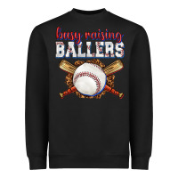 Black busy raising ballers baseball Heavyweight Sweatshirt - texasbilliewilder