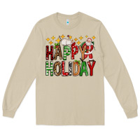 Mushroom happy holiday christmas Long Sleeve Tee - FaDigitalArtStudio