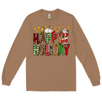 Toasted Coconut happy holiday christmas Long Sleeve Tee - FaDigitalArtStudio