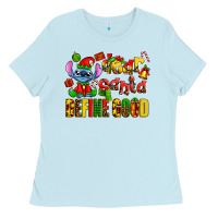 Baby Blue dear aanta define good Ladies Tee - AdoDesignShop