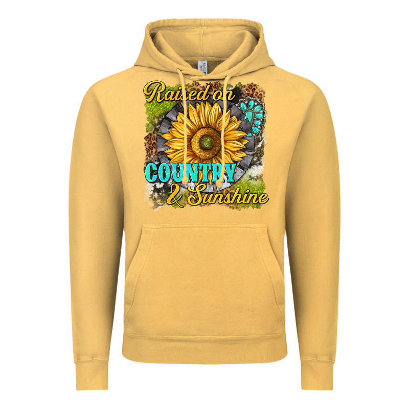 Raised On Country And Sunshine Vintage Hoodie by texasbilliewilder | Teevron