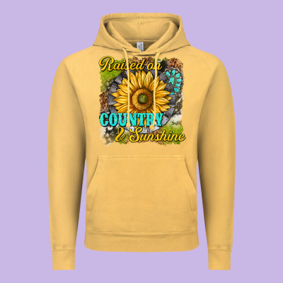 Vintage Hoodie raised on country and sunshine