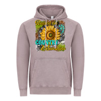 Vintage Zinc raised on country and sunshine Vintage Hoodie - texasbilliewilder