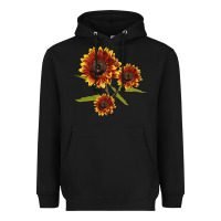 Black ring o fine sunflower Heavyweight Hoodie - LillyAllenDesigns