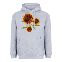 Heather Grey ring o fine sunflower Heavyweight Hoodie - LillyAllenDesigns