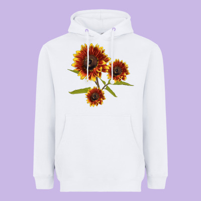 Ring O Fine Sunflower Heavyweight Hoodie Designed By Lillyallendesigns