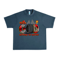 Midnight Navy with god all things are possible Urban Heavy Tee - Zillion Design Studio