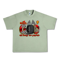 Oil Green with god all things are possible Urban Heavy Tee - Zillion Design Studio