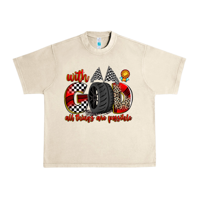 With God All Things Are Possible Urban Heavy Tee by Zillion Design Studio | Teevron
