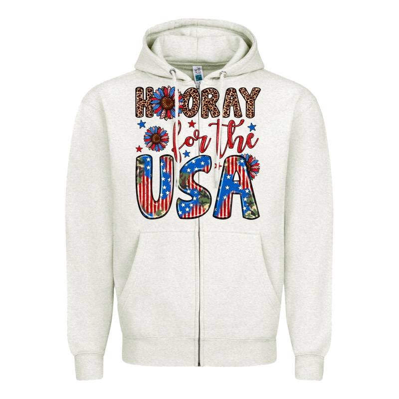 Hooray For The Usa Zipper Hoodie by Artiststas | Teevron