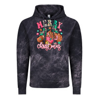 Pink Merry Christmas Black Girl Sneakers Vintage Hoodie | Teevron