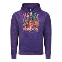 Cloud Purple pink merry christmas black girl sneakers Vintage Hoodie - RanaPortraitStore