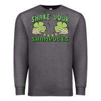 Charcoal Heather shake your shamrocks Premium Sweatshirt - MaliasSmallBusiness