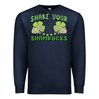 Navy shake your shamrocks Premium Sweatshirt - MaliasSmallBusiness
