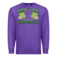 Purple shake your shamrocks Premium Sweatshirt - MaliasSmallBusiness