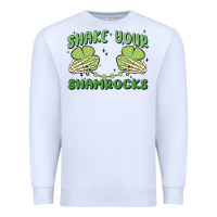White shake your shamrocks Premium Sweatshirt - MaliasSmallBusiness