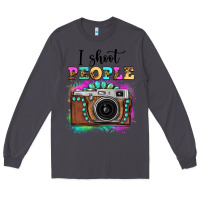 Smoke i shoot people tie dye gemstone vintage camera Long Sleeve Tee - FaDigitalArtStudio