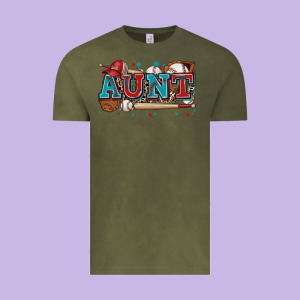 Aunt Baseball Vintage Tee Designed By Zillion Design Studio