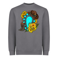 Storm western turquoise gemstone Heavyweight Sweatshirt - Zillion Design Studio