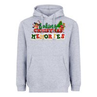 Heather Grey Baking Christmas memories Heavyweight Hoodie - NancyCooperArtShop