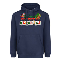 Navy Baking Christmas memories Heavyweight Hoodie - NancyCooperArtShop