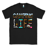 Black camping life Classic Tee - CowhideDigitalArt