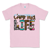 Bubblegum Pink camping life Classic Tee - CowhideDigitalArt