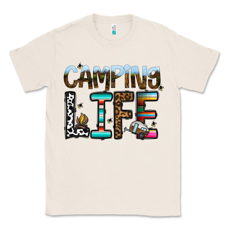 Camping Life Classic Tee by CowhideDigitalArt | Teevron