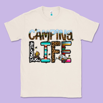 Camping Life Classic Tee Designed By Cowhidedigitalart