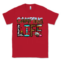 Red camping life Classic Tee - CowhideDigitalArt