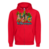 Red tis the season christmas tree  cake Zipper Hoodie - AdoDesignShop