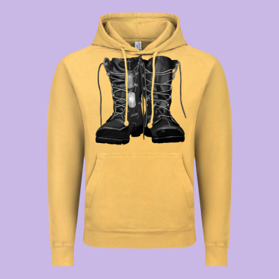 Vintage Hoodie soldier boots