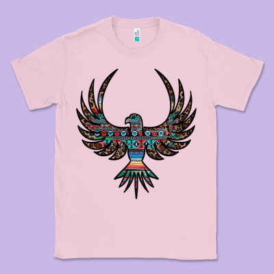 Aztec Leopard Thunderbird Classic Tee Designed By Ranaportraitstore
