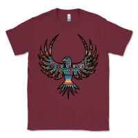 Burgundy aztec leopard thunderbird Classic Tee - RanaPortraitStore