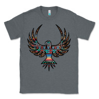 Charcoal Heather aztec leopard thunderbird Classic Tee - RanaPortraitStore