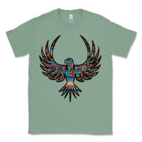 Sage aztec leopard thunderbird Classic Tee - RanaPortraitStore