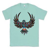 Seafoam aztec leopard thunderbird Classic Tee - RanaPortraitStore