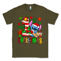 Army Green my first christmas stitch Classic Tee - AdoDesignShop