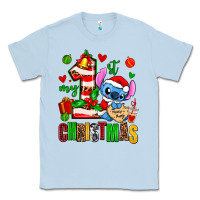Dusty Blue my first christmas stitch Classic Tee - AdoDesignShop