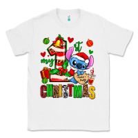 White my first christmas stitch Classic Tee - AdoDesignShop